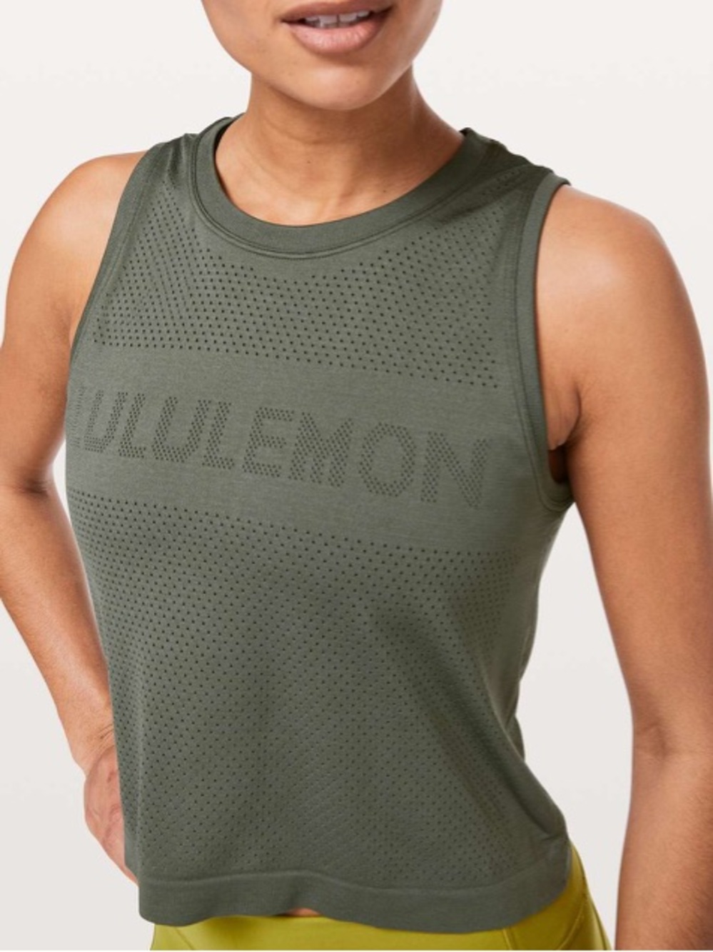 lululemon athletica , women’s small , crop Breeze By muscle tank